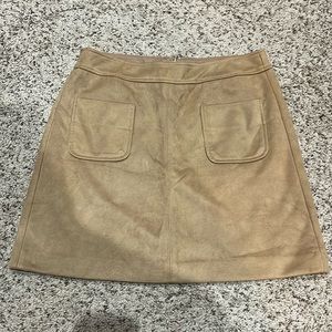 Loft faux suede mini skirt